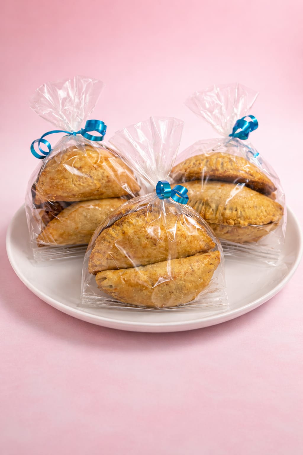 Empanadas individuales para regalar en bolsas con listón repostería artesanal Cadereyta Tentaciones Briz
